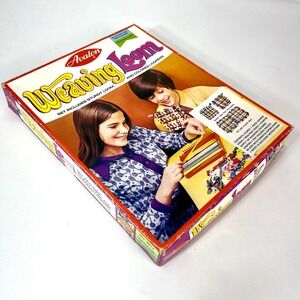 Vintage 1976 Avalon Weaving Loom‎ Set Colored Loopers Activity Toy No 9911